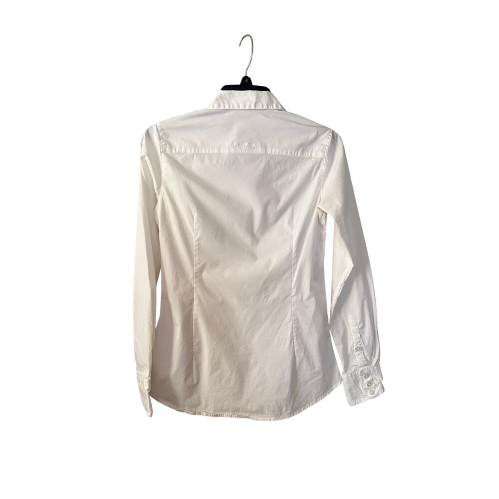 Ariat Real Long Sleeve White Button Up Shirt Women's XS - Picture 2 of 7